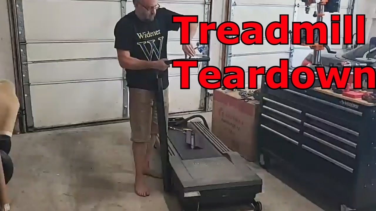 disassembling a treadmill for the motor, controller, and parts