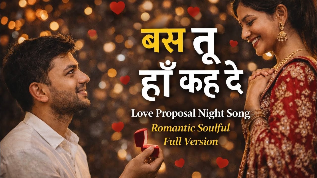 “Bas Tu Haan Keh De” ❤️🌙 | Love Proposal Night Song | Romantic Soulful Full Version | Hindi Mix