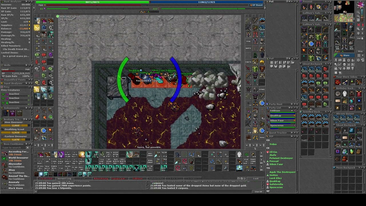 Tibia Bosstiary: Death Priest Shargon speedrun @ 2.2 kills per minute