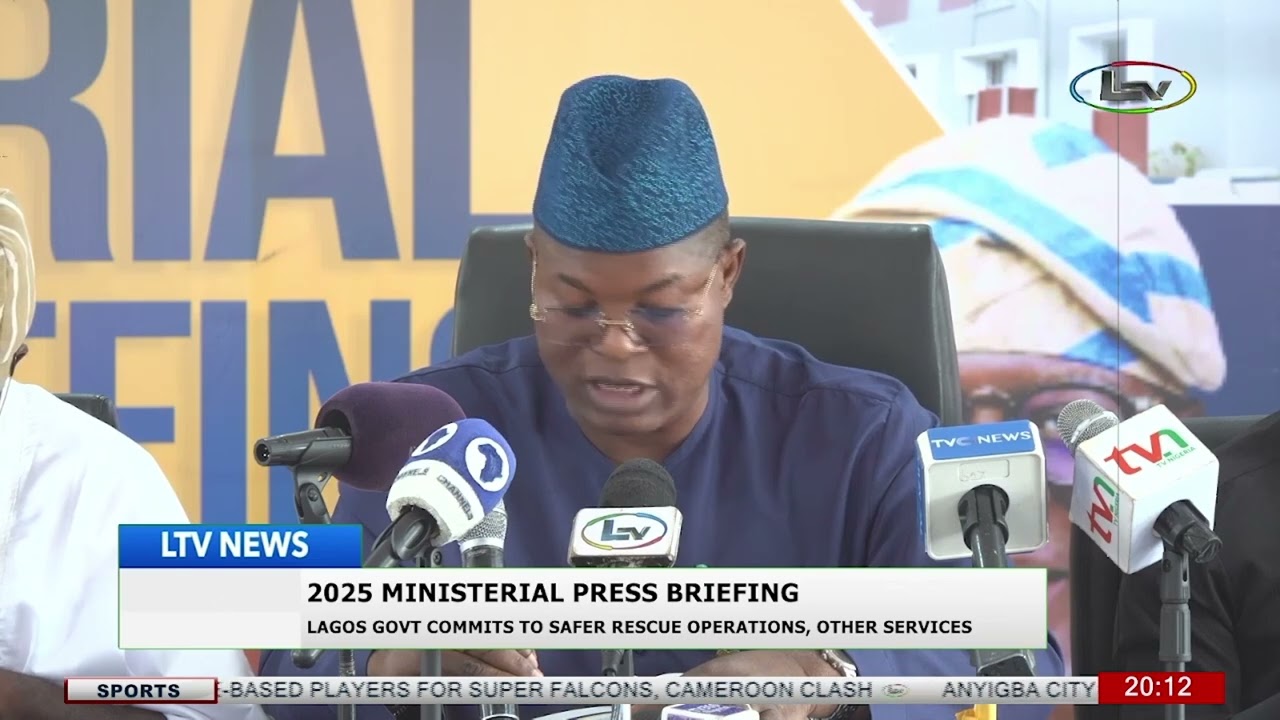 2025 Ministerial Press Briefing: Lagos Govt Commits to Safer Rescue Operations, Other Services
