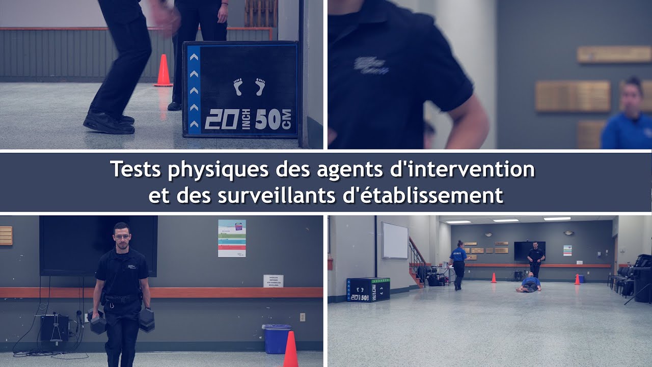 Tests physiques des agents d'intervention et des surveillants d'établissement
