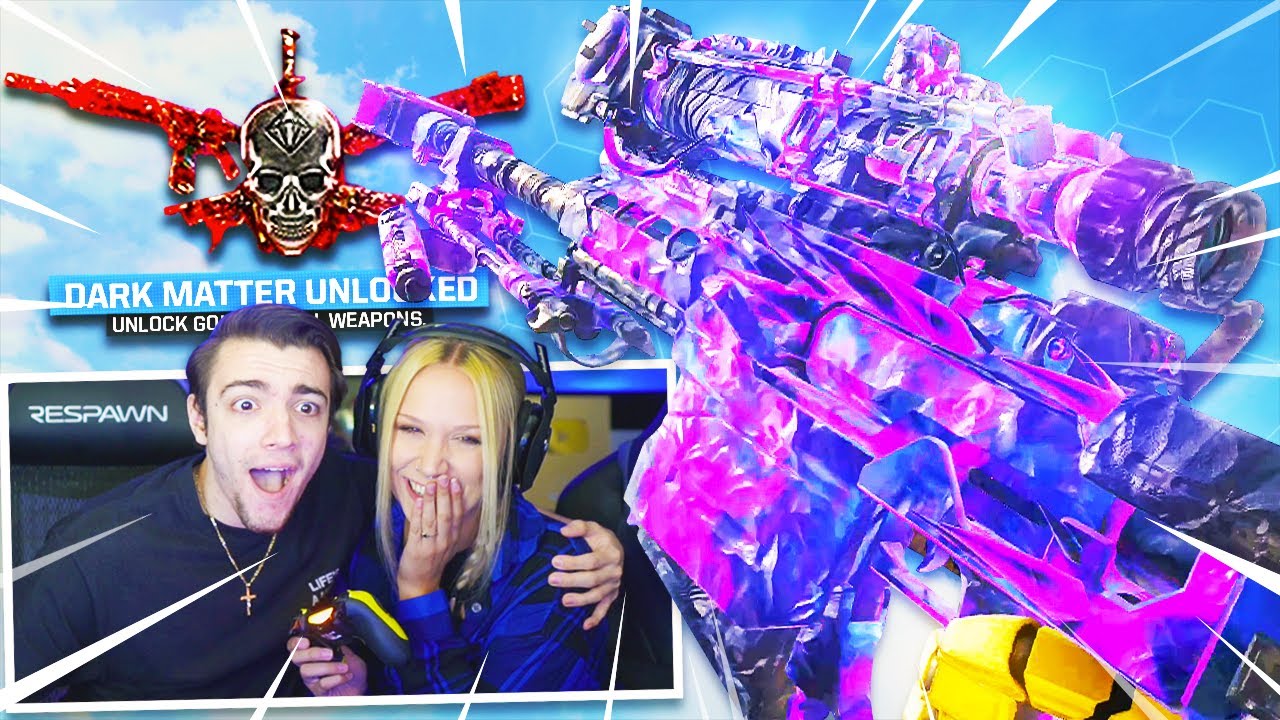 My GIRLFRIEND unlocked DARK MATTER in Call of Duty...! (Nuclear)