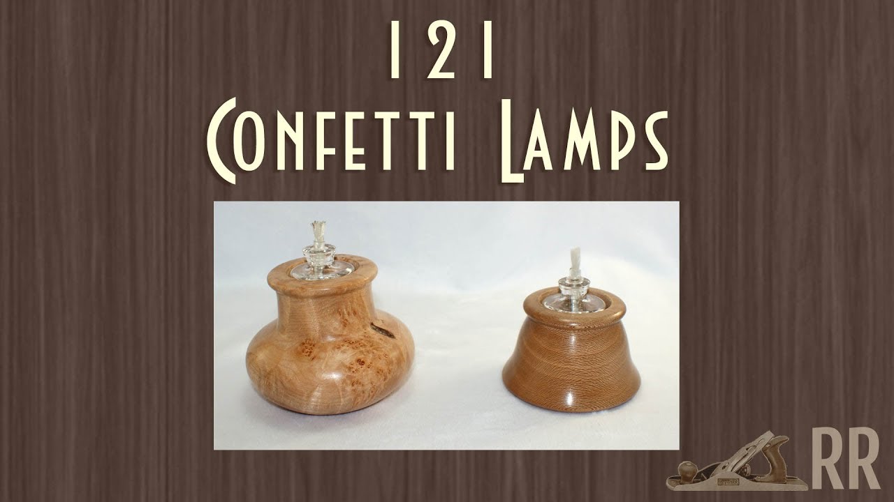 Confetti Lamps Woodturning - 121