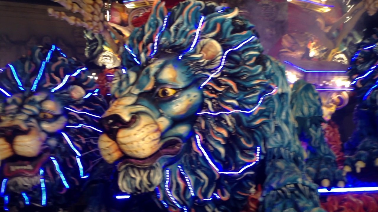 Carnevale di Acireale 2017 - i momenti della premiazione dei carri