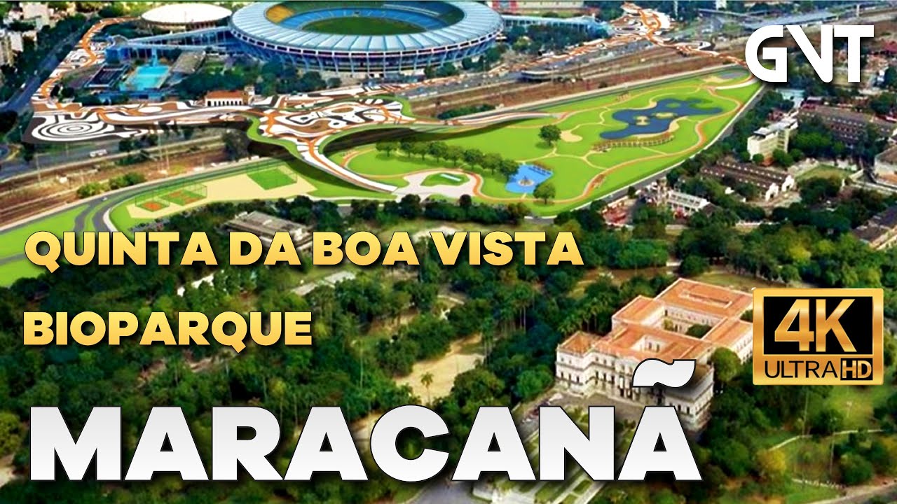 Estádio Maracanã e Bioparque - Quinta da Boa Vista  | 🇧🇷 Rio de Janeiro, Brasil【4K】2021