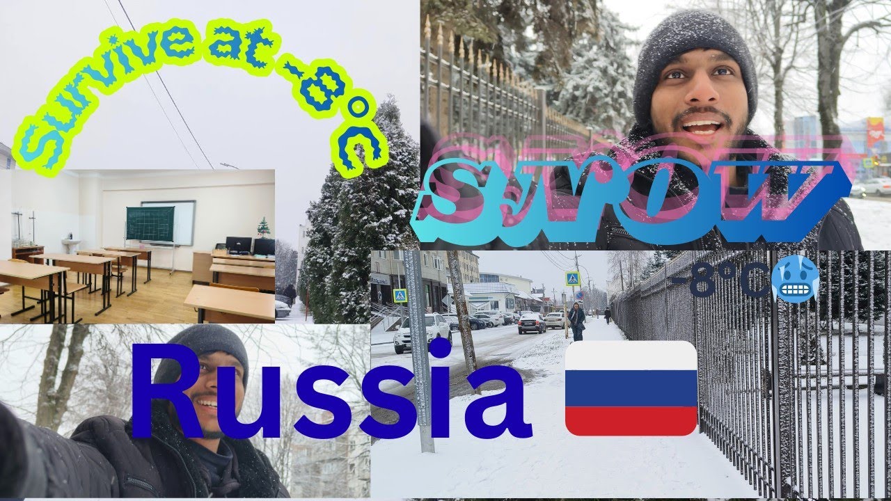 -8°C 🥶 A Day with Snow ❄️🌨️ 