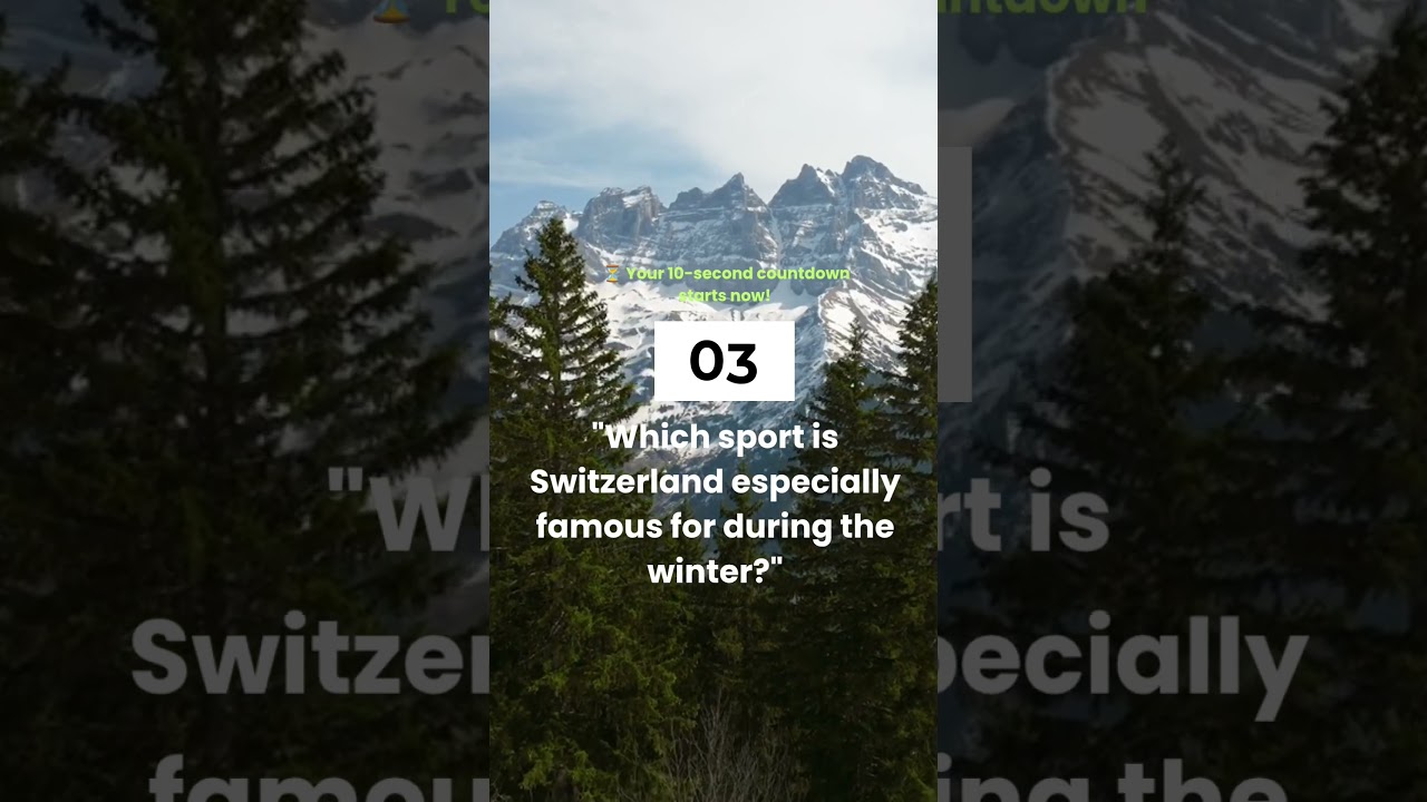 #Switzerland #WinterSports #QuizTime#BrainTeasers#WinterFun #WittyOrbit #TriviaChallenge #QuizLovers