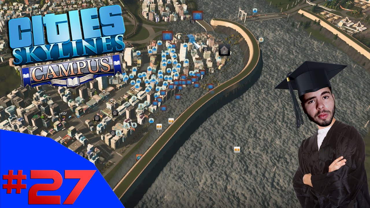 O GRANDE ALAGAMENTO!!! - Cities Skylines Campus #27 - (Gameplay / PC / PT-BR)