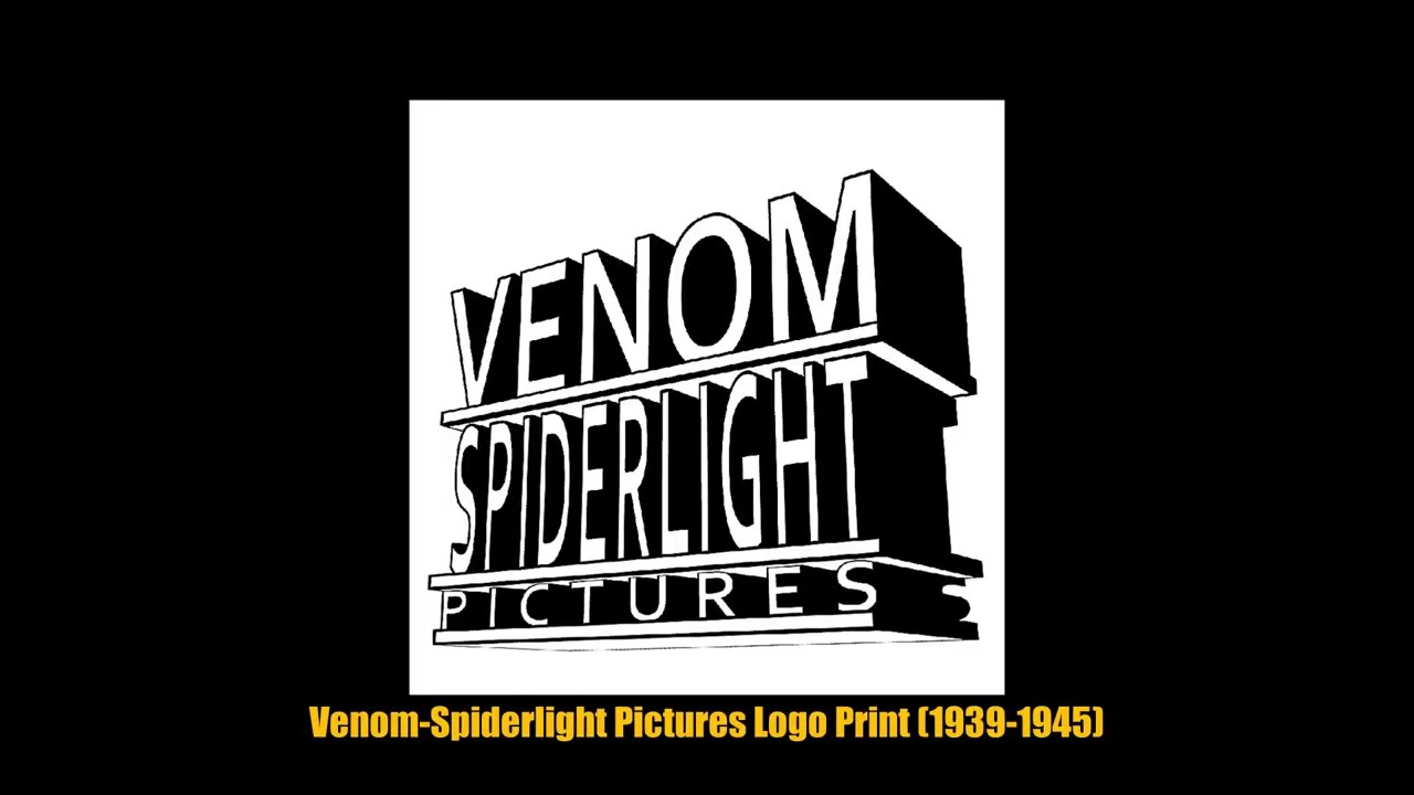 Venom Spiderlight Pictures Logo Print Evolution (1939-2024) | Spiderlight Pictures