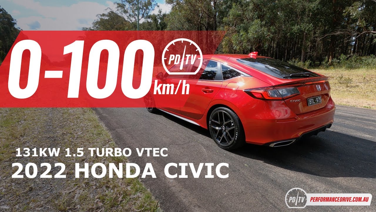 Honda Civic 2022 (1.5T) 0-100 км/ч и звук двигателя