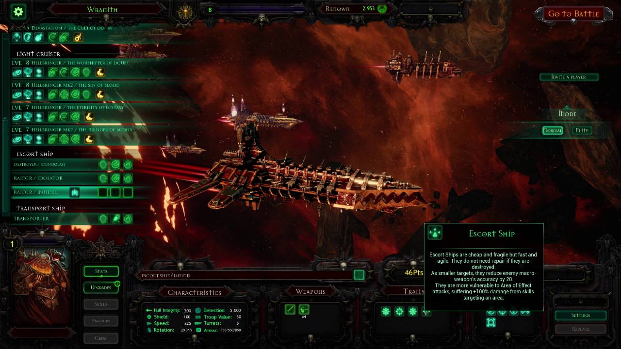 Battlefleet Gothic: Armada Chaos ships