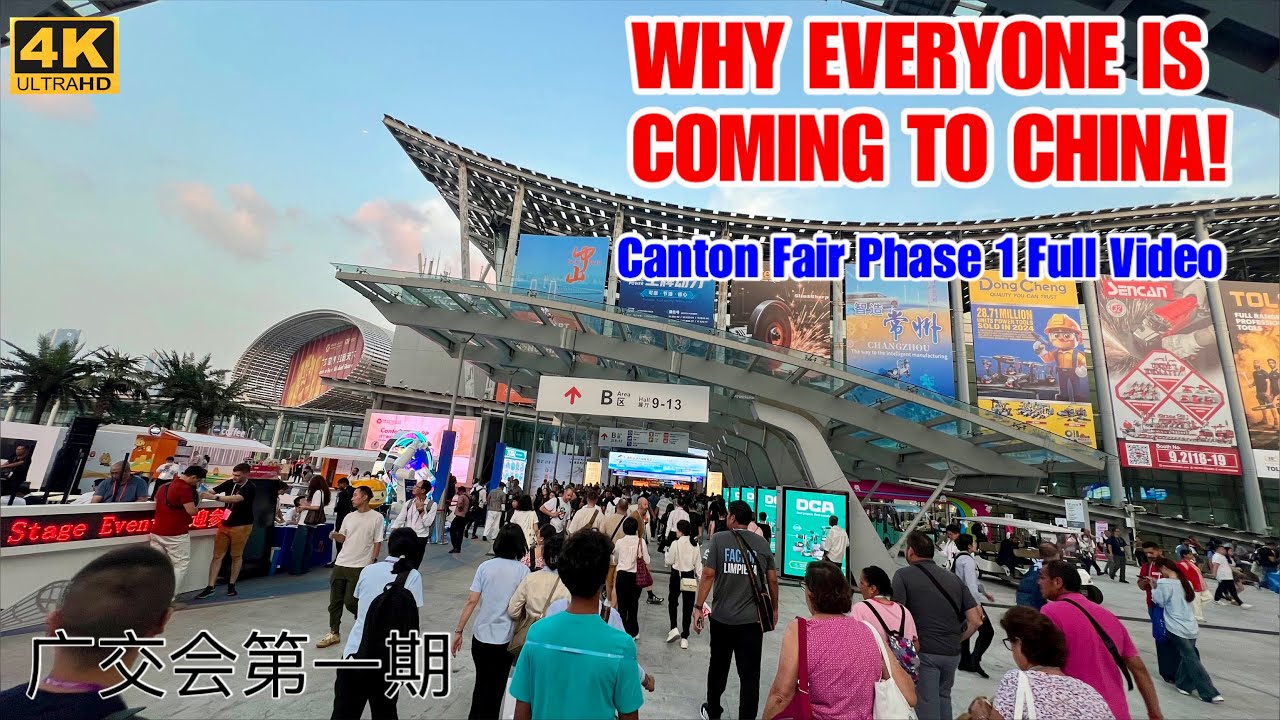 the 2025 Canton Fair: Why Everyone is Coming to China 🇨🇳 | Guangzhou 4K Walk Tour 