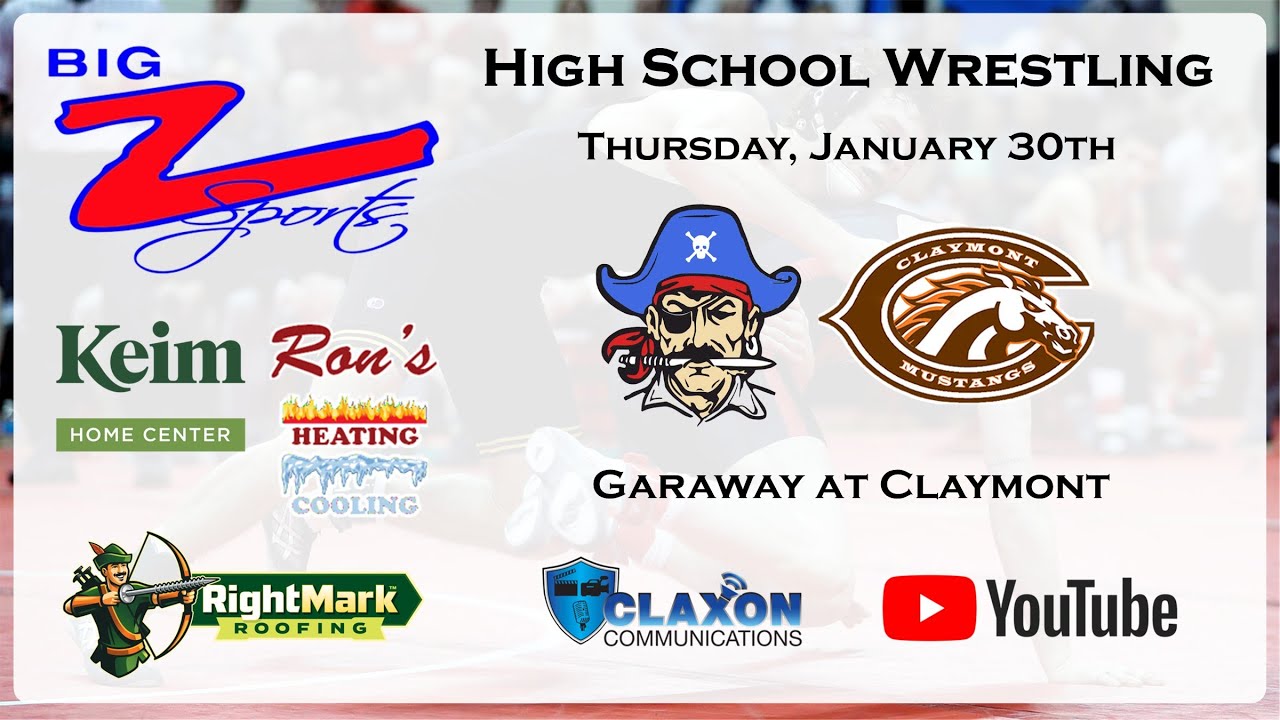 Garaway at Claymont - OHSAA Wrestling from BIG Z Sports