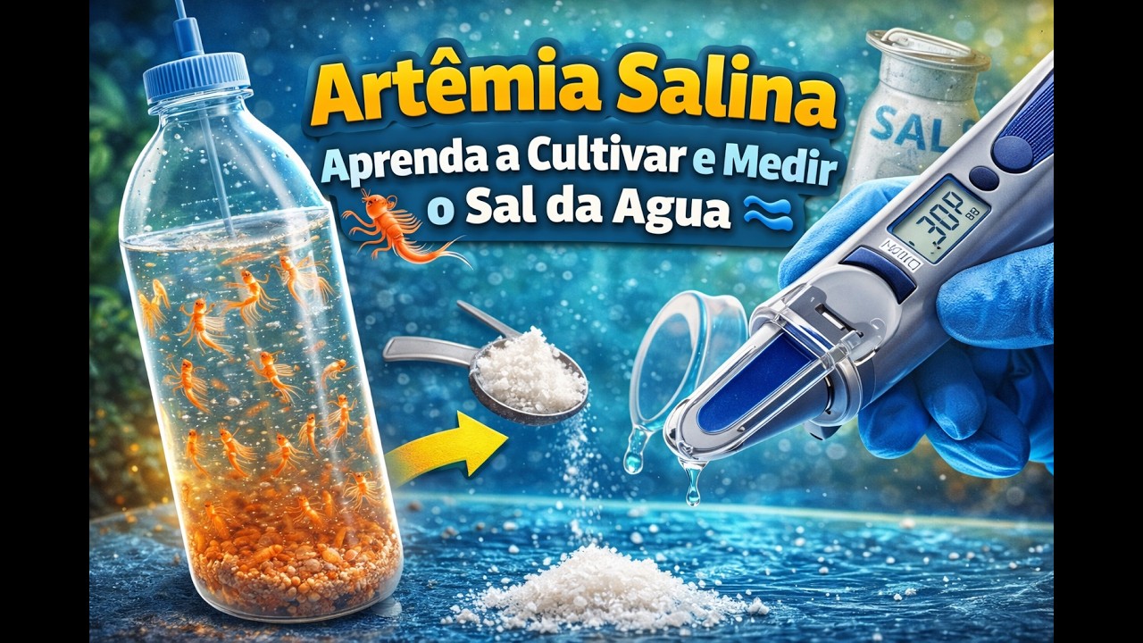 Artêmia Salina - Aprenda a Cultivar e Medir a Quantidade de Sal na Água