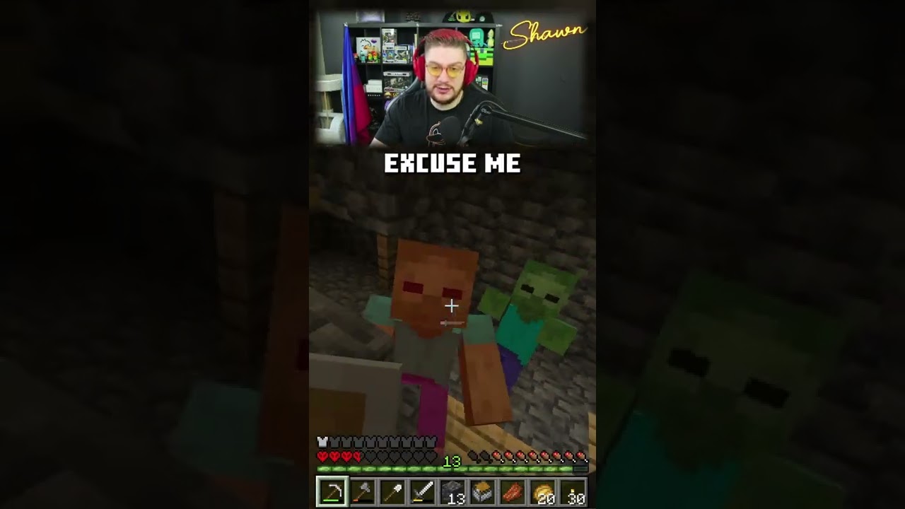 Zombies are the WORST #minecraft #minecraftshorts #shawngames #shorts #minecrafthardcore