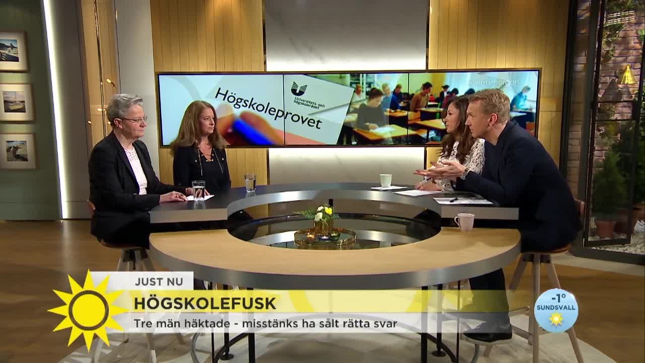 H&ouml;gskolefusk: Liga tagen p&aring; bar g&auml;rning - Nyhetsmorgon (TV4)