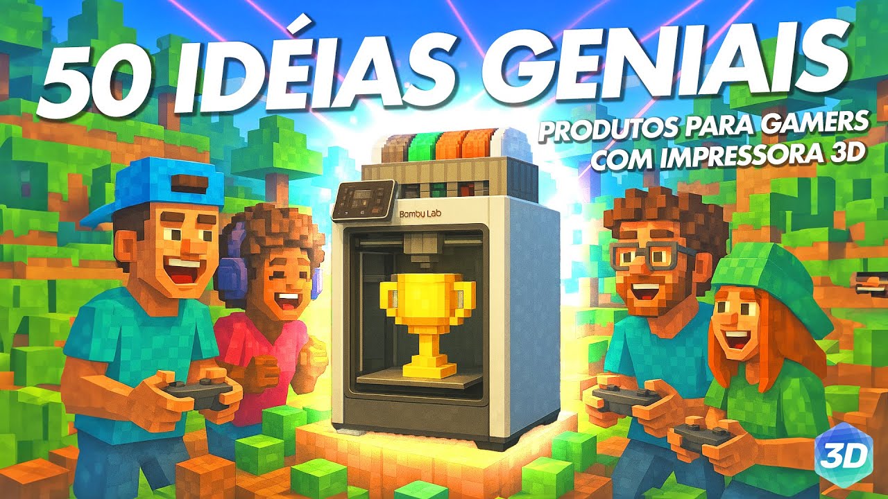 🎮 50 Impressões 3D GENAIS para LOUCOS POR VIDEO GAMES