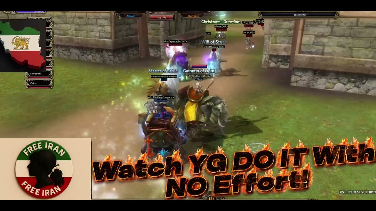 Kal Online (PVP) - Castle Siege/War - YGhost Level 125 - Guild: GANG vs XXX (FREE IRAN)