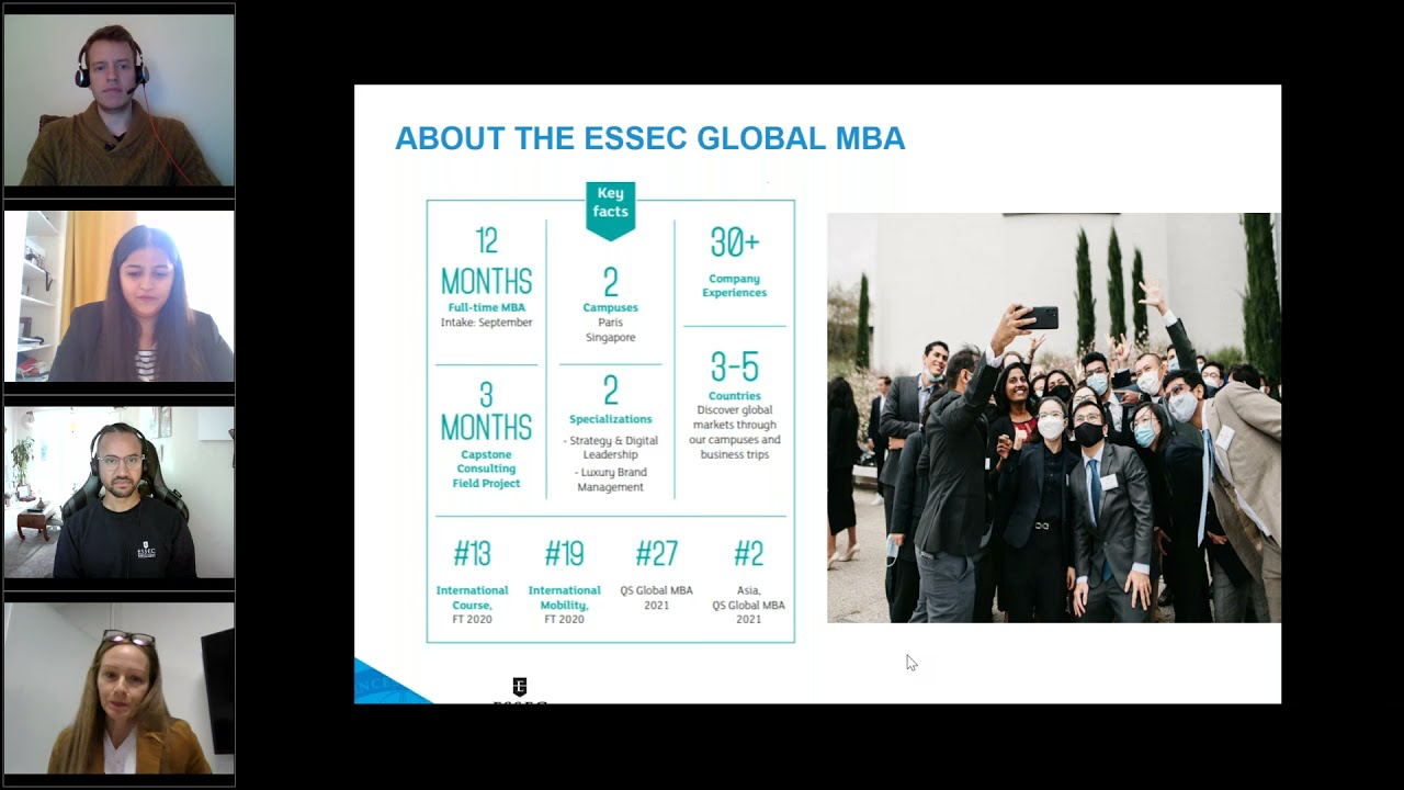 Discover the Global MBA program at ESSEC Business School | ESSEC Webinar