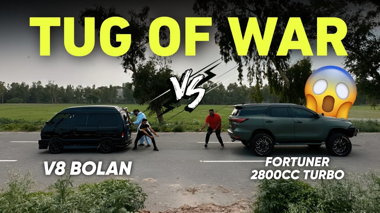 V8 BOLAN VS FORTUNER 2800CC TURBO 😱 | TUG OF WAR | KON JEETAY GA ? FT. @zohaibfarooqofficial