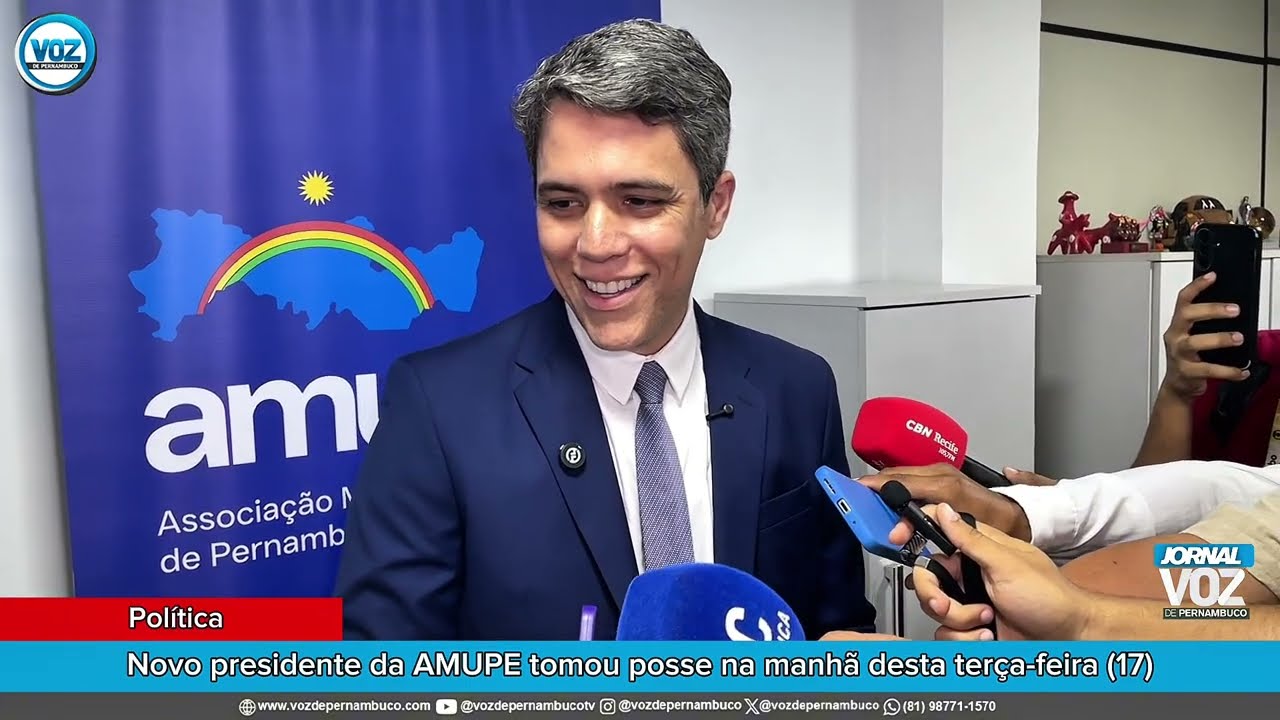 Novo Presidente da AMUPE Pedro Freitas sobre posse - 17-03-2026