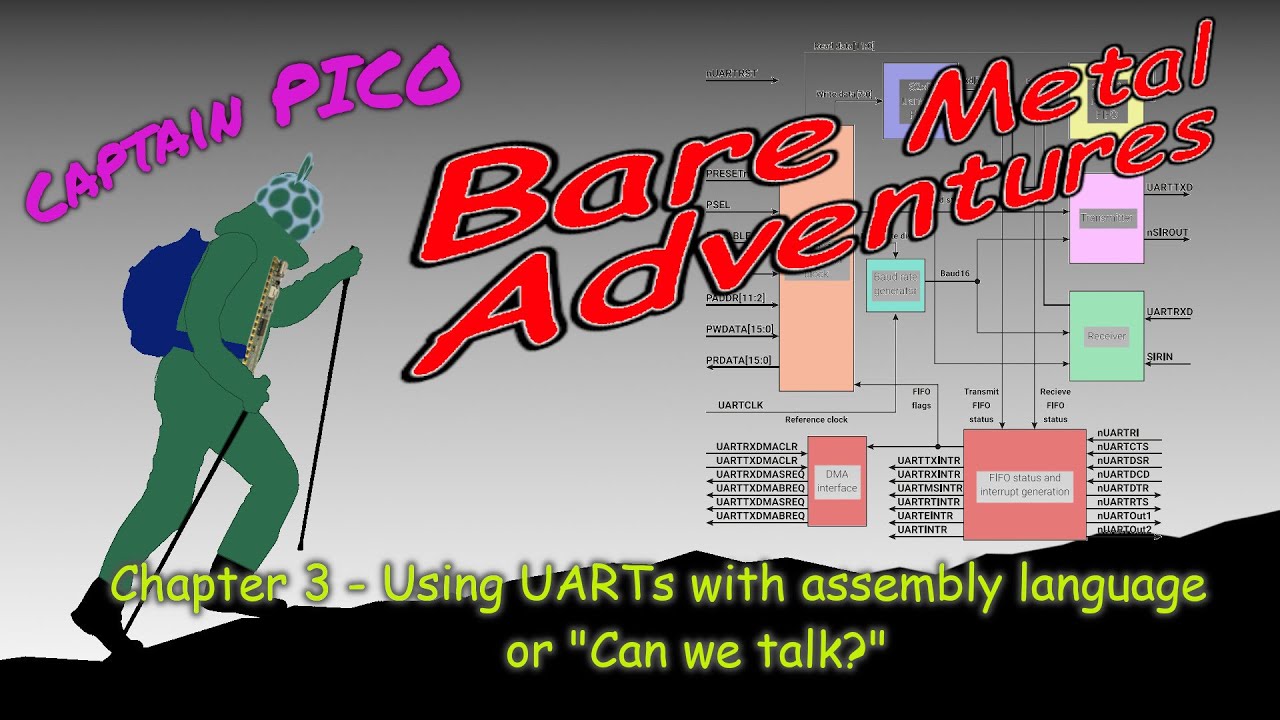 RP2040 - Using UARTs with RP2040 Assembly Language - BMA-03