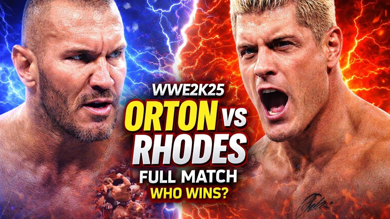 RANDY ORTON vs CODY RHODES – WWE2K25 FULL MATCH 🔥 LEGACY WAR! #wwe2k25 #wwe #RandyOrton #codyrhodes 