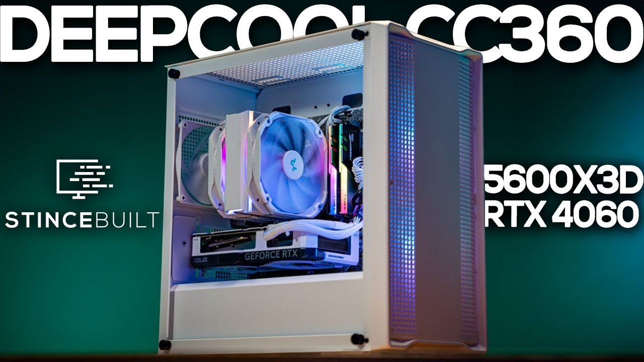Deepcool CC360 Budget PC Build! 5600X3D + RTX 4060