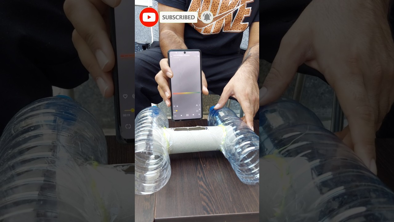 Making a DIY Water Bottle Speaker😱🔊_Mobile Sounds Booster Trick Using WaterBottle#diycrafts#diy