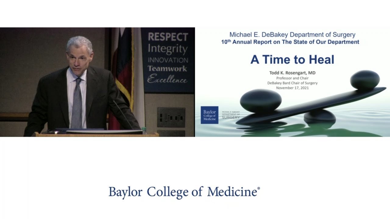 State of the Department of Surgery, 2021: Todd K. Rosengart, M.D.