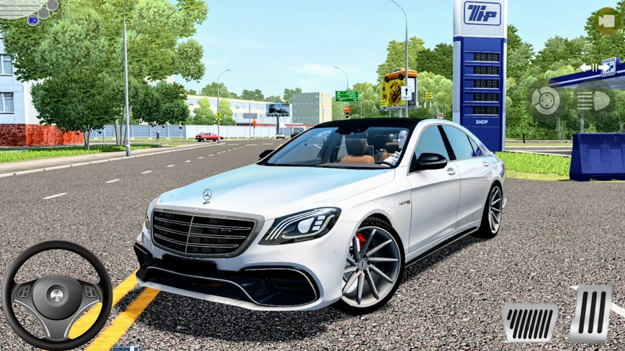 Mercedes S63 AMG Car Driving - Logitech G29 Gameplay - Realistic City Car Driving Simulator 2022