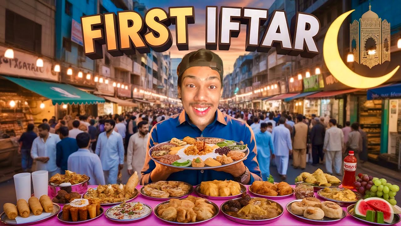 1st RAMAZAN IFTARI AT BURNS ROAD || Ramzan Series 1