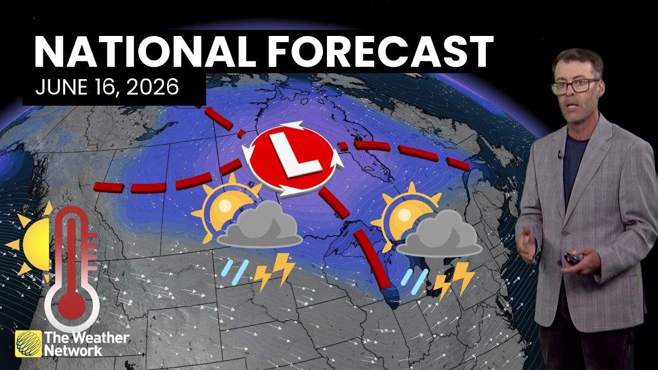Национальный прогноз погоды в Канаде &mdash; 16 июня 2026 г. | #WeatherAM