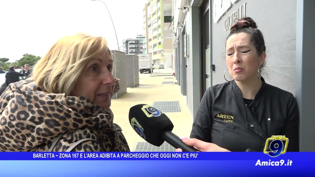 Barletta - Zona 167 e l'area adibita a parcheggio che oggi non c'è più