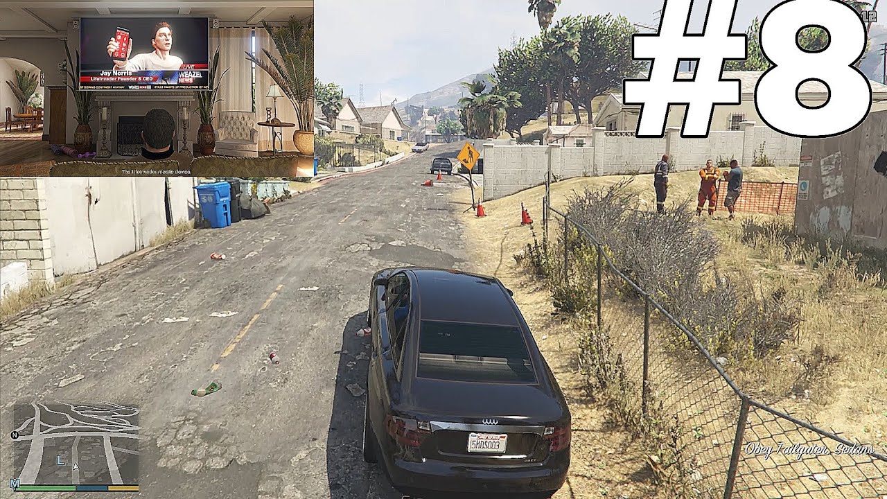 GTA V, eighth mission... Friend request in ( 4k )