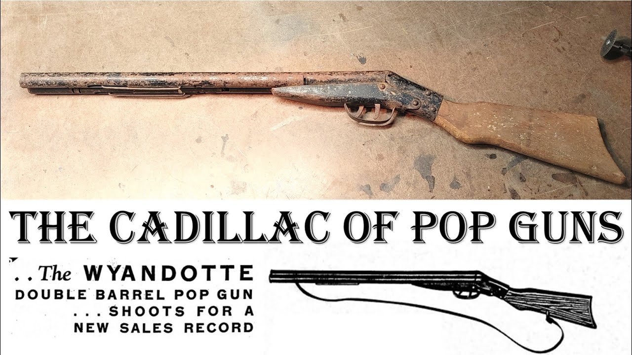 Restoration of a 1930's Wyandotte Toy Pop Gun - All Metal Products Inc. Double Barrel Pop Gun