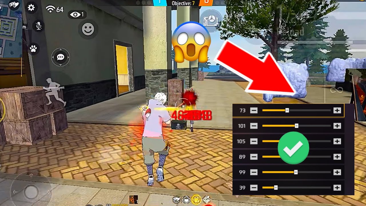 Setting បាញ់សាហាវដូចប្ររុន🫨#freefire 