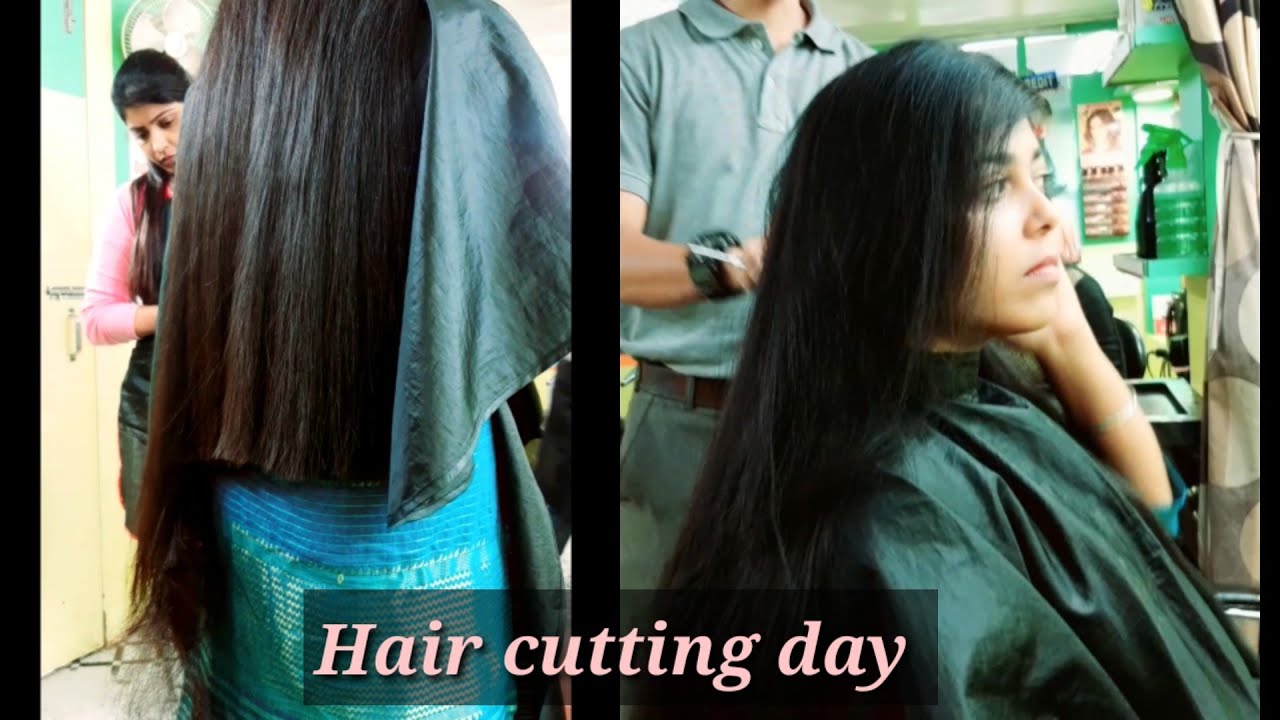 My long hair cutting tym