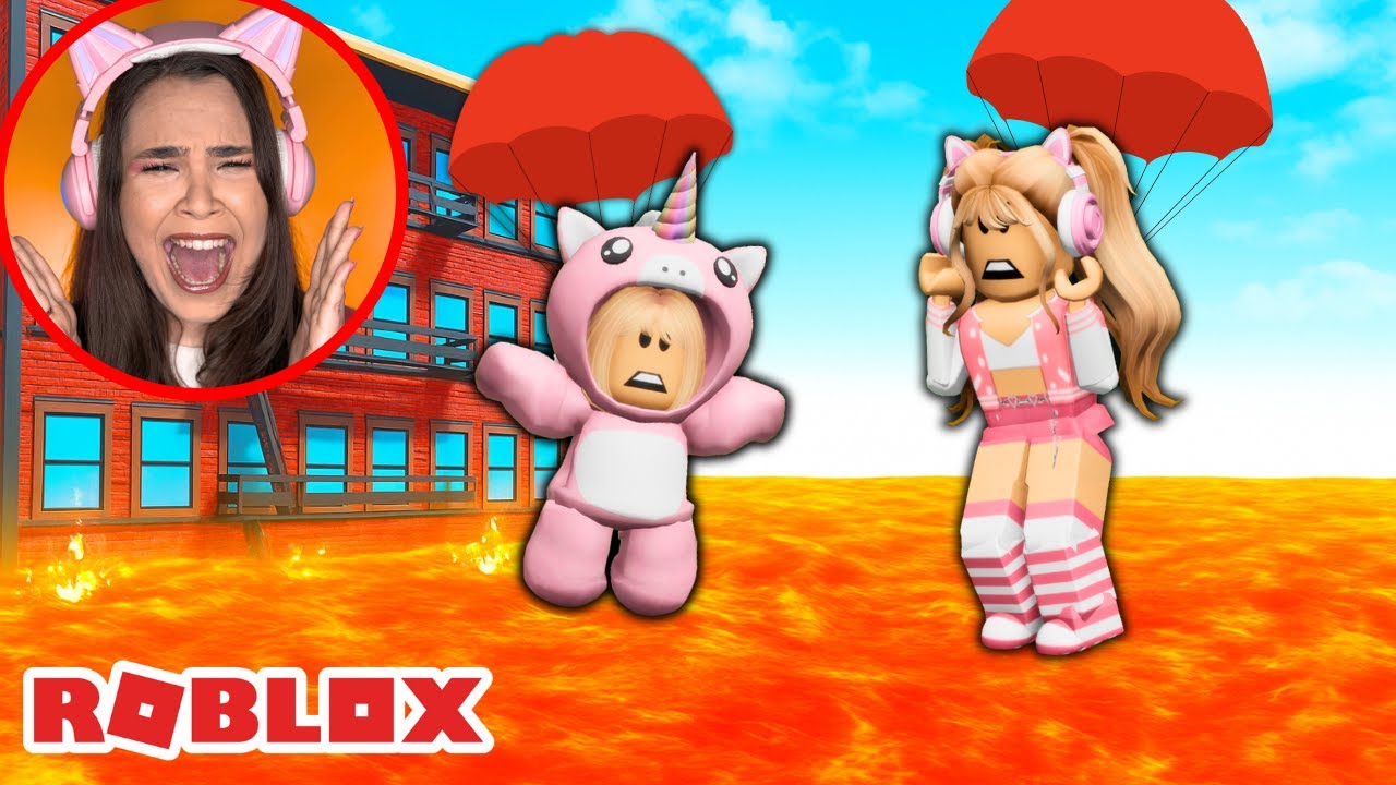 Minha FILHA JOGOU o CHÃO É LAVA e ISSO ACONTECEU no ROBLOX!