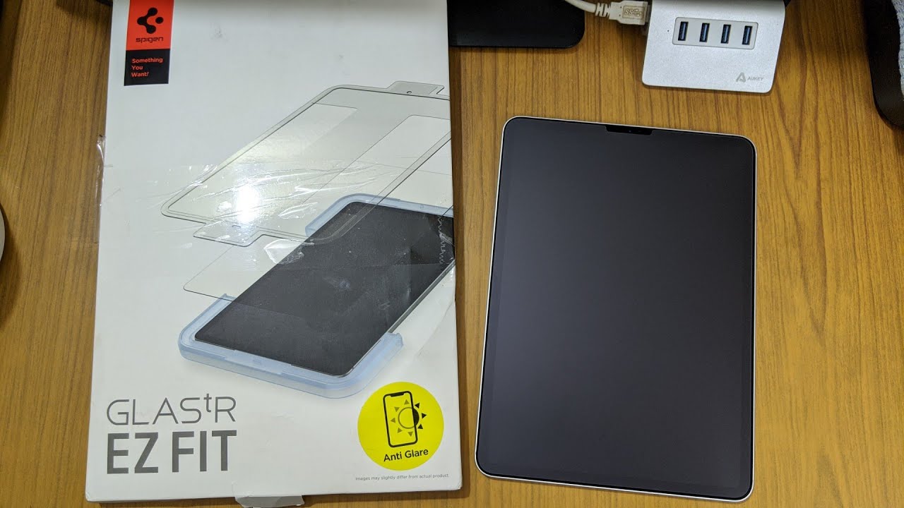 Spigen Apple iPad Pro 11 inch & iPad Air 4 10.9 inch Tempered Glass Screen Protector (Anti Glare)