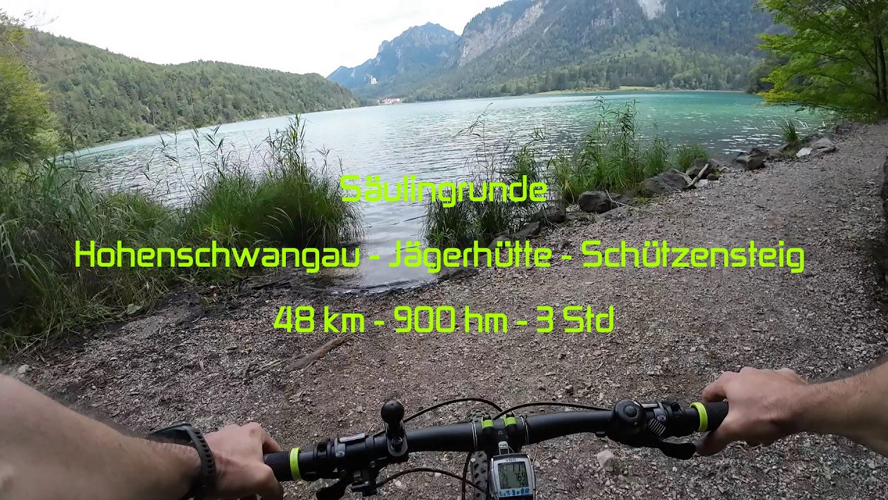 Ohne Motor: Hohenschwangau - Jägerhütte - Trail-Abfahrt Schützensteig - Reutte Außerfern - Alpsee