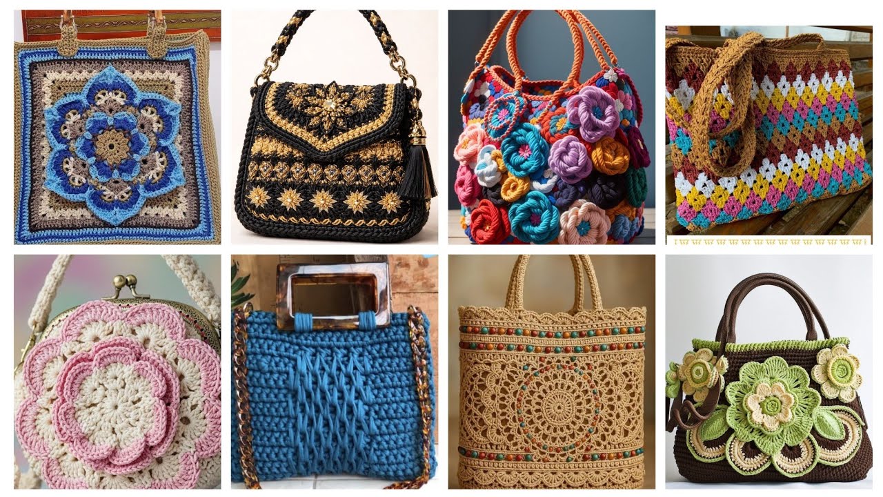 300+attractive Top crochet hand bags Designs ideas for everyone
