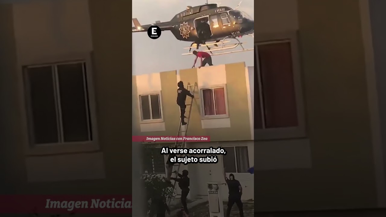 Persecuci&oacute;n de pelicular: Detienen a presunto ladr&oacute;n con helic&oacute;ptero