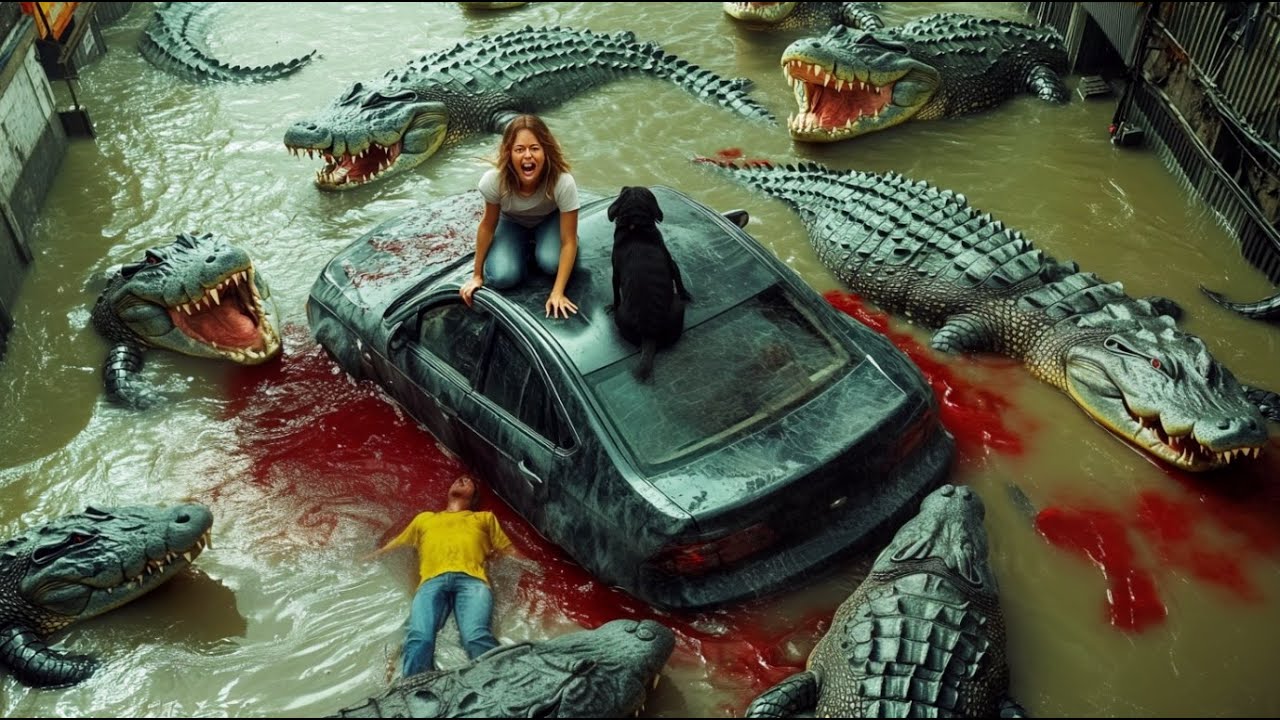 Tempestade arrasta todos JACAR&Eacute;S para cidade e as RUAS ALAGADAS se tornam o NOVO NINHO deles