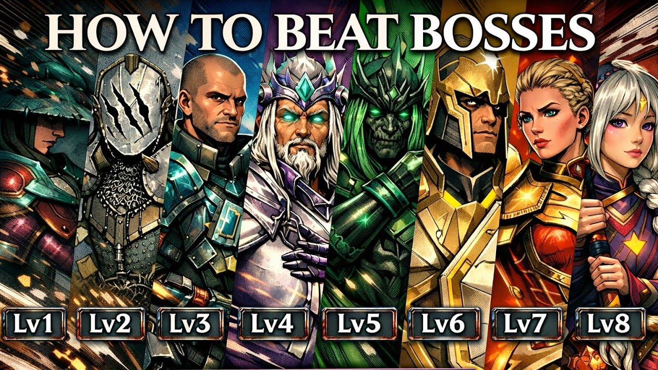 I Beat Easily All Levels of Bosses - Story Chapter || Shadow Fight 4 Arena 