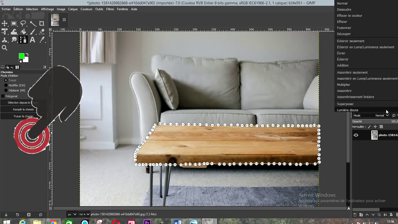 Tutorial changer la couleur d'un objet dans une image Gimp