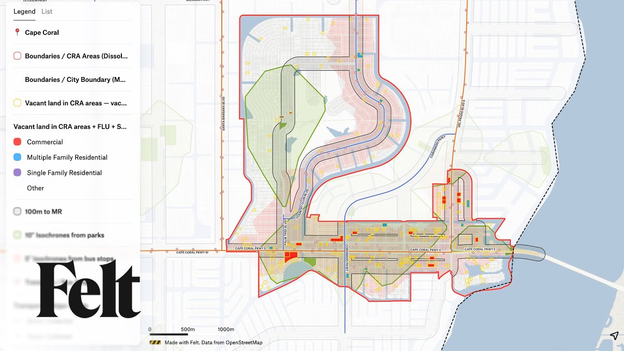 Introduction to Urban Spatial Analysis Using Felt and QGIS