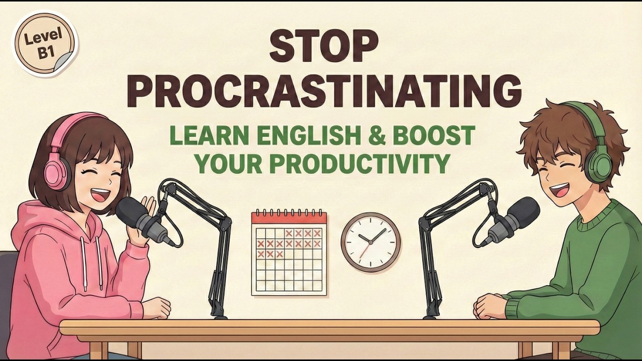 English Podcasts for Easy English Learning - Build Habits & Stop Procrastinating | The 2 Minute Rule