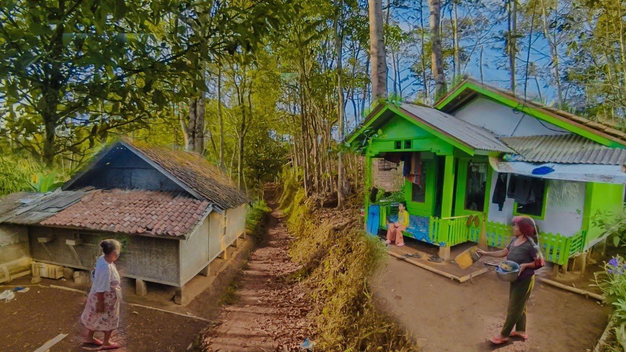 Orang Kota Wajib Kesini😍,Menghabiskan Masa Tua Di Kampung Terpencil,indah Bikin Damai Pedesaan Sunda