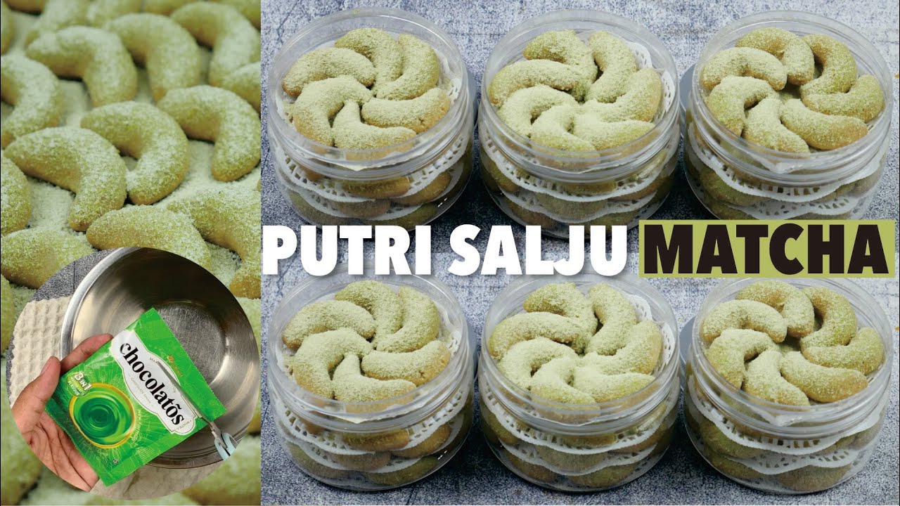 1 Sachet Chocolatos Matcha jadi BANYAK !! Resep PUTRI SALJU MATCHA